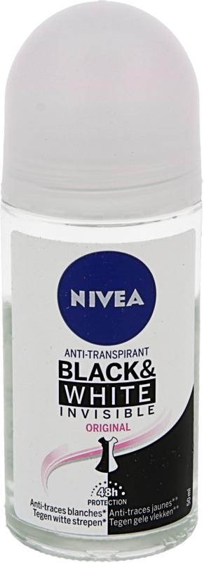 Nivea Deodorant Roller Invisible Black & White Clear
