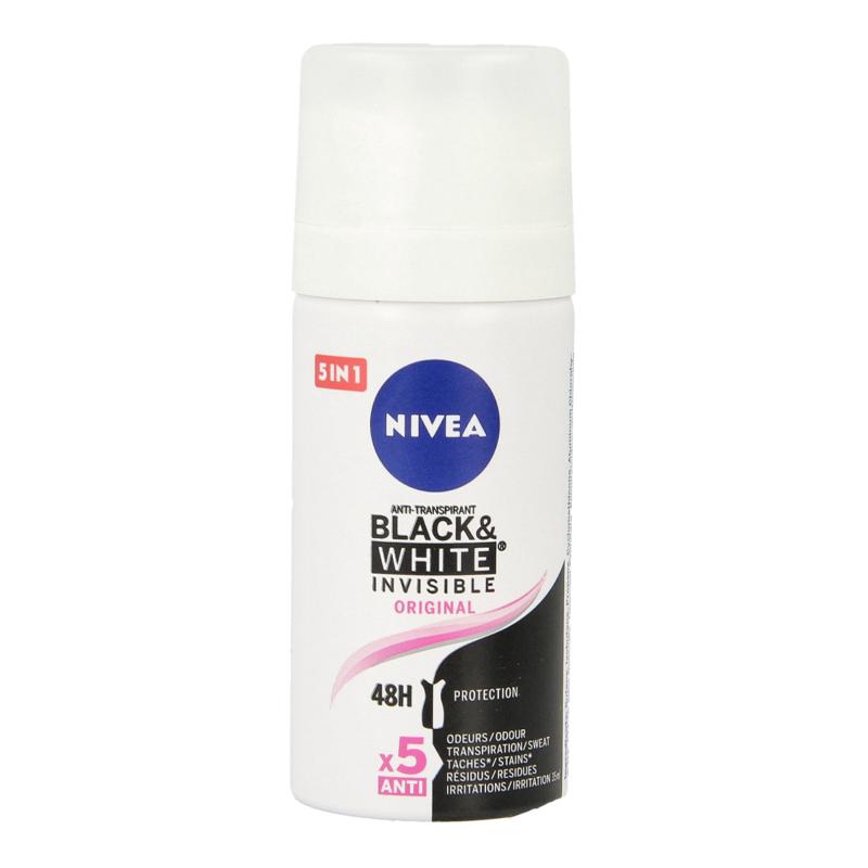 Nivea Deodorant Spray Black & White Invisible  Mini