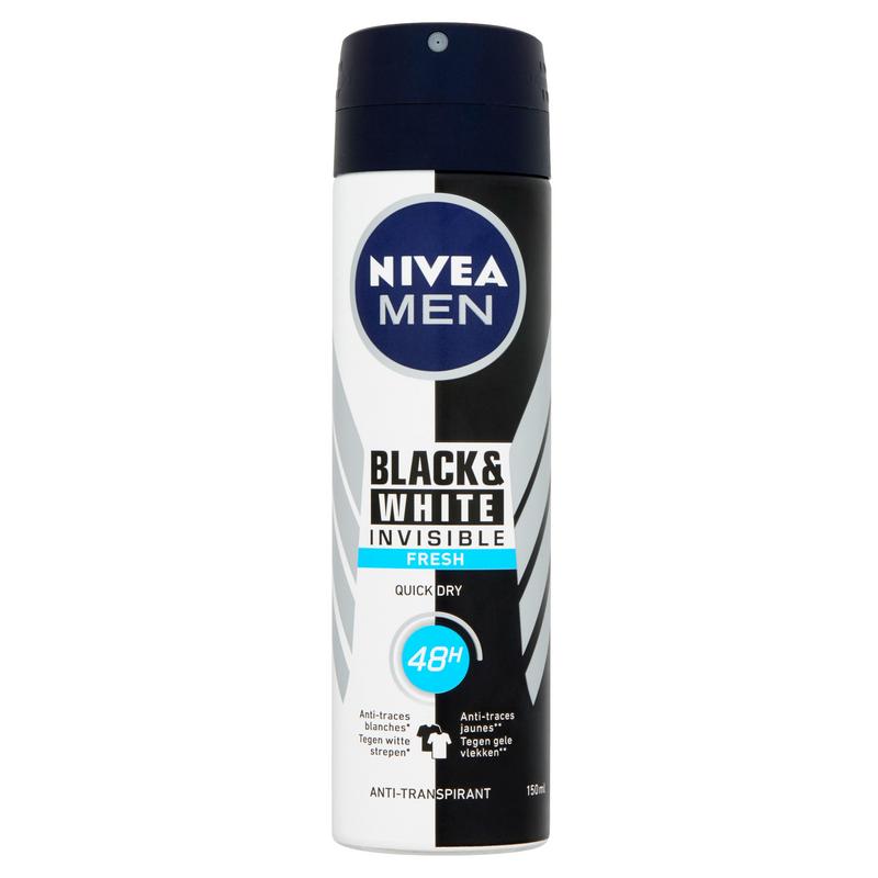 Nivea Men Deodorant Spray Invisible Black & White Fresh