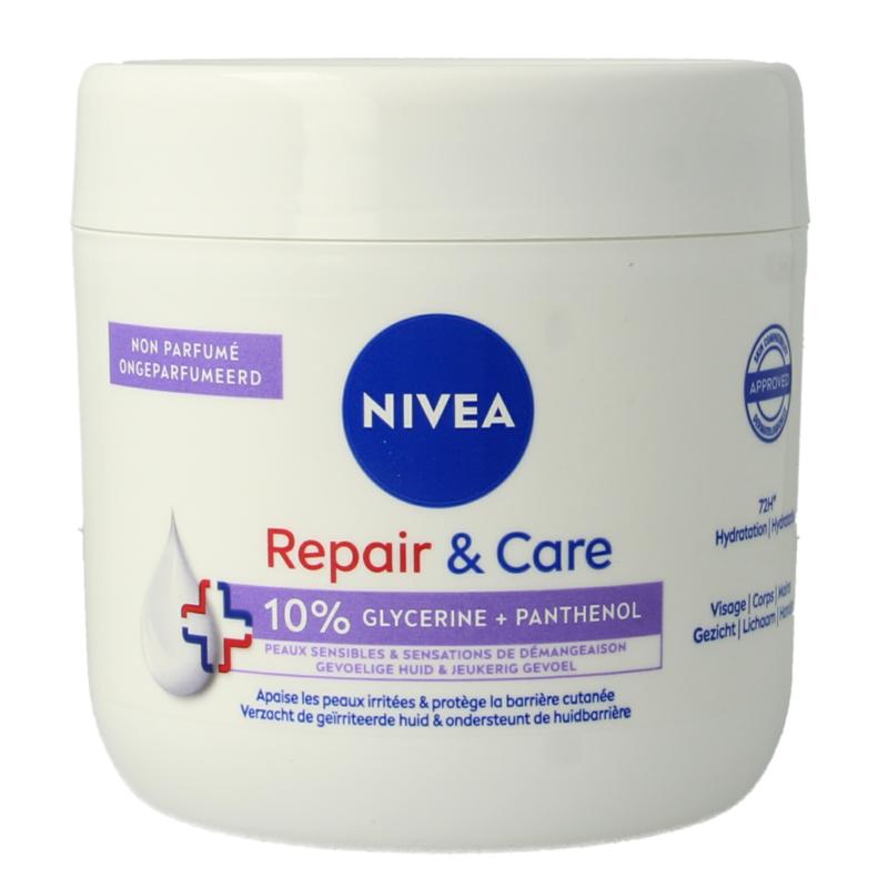 Nivea Repair & Care Bodycreme Fragrance Free Sensitive