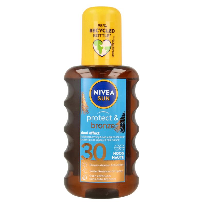 Nivea Sun Protect & Bronze Olie Spray Spf30