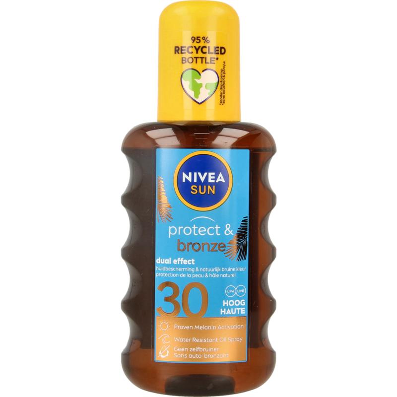 Nivea Sun Protect & Bronze Olie Spray Spf30