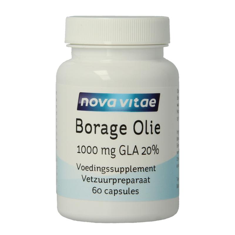 Nova Vitae Borage Olie 1000Mg Gla 20%