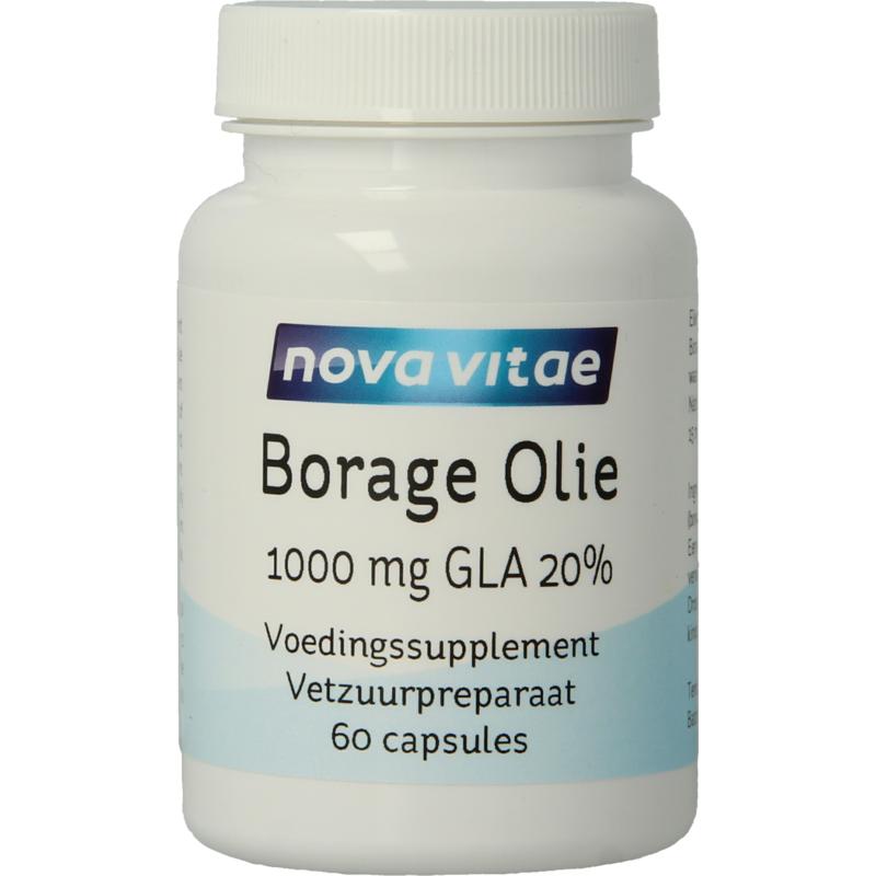 Nova Vitae Borage Olie 1000Mg Gla 20%