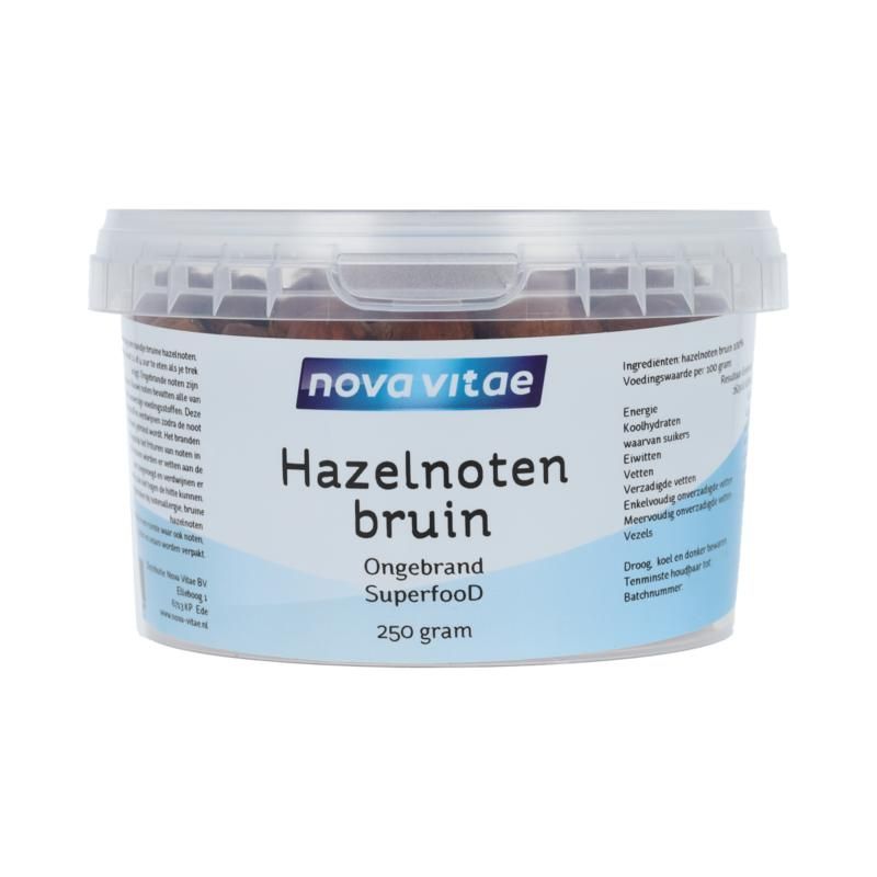 Nova Vitae Hazelnoten Bruin Ongebrand Raw