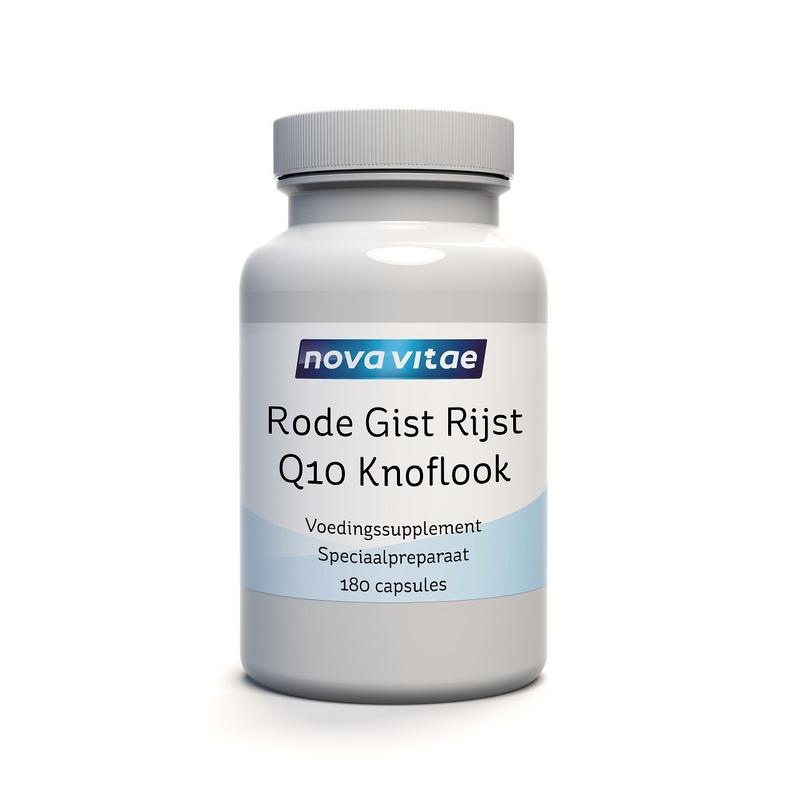 Nova Vitae Rode Gist Rijst + Q10 + Knoflook