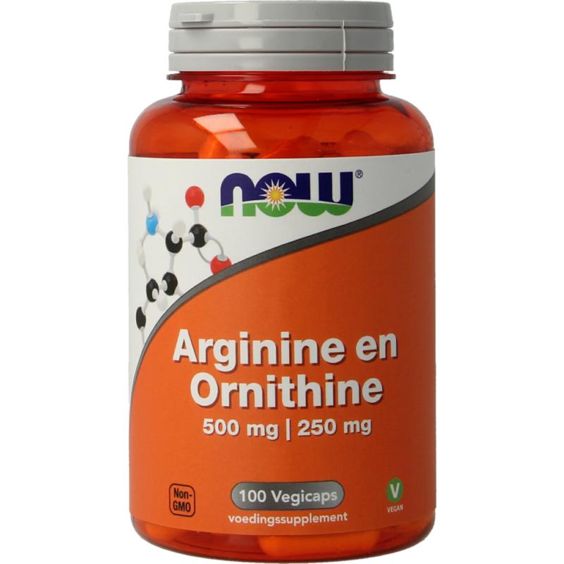 Now Arginine & Ornithine 500  250Mg