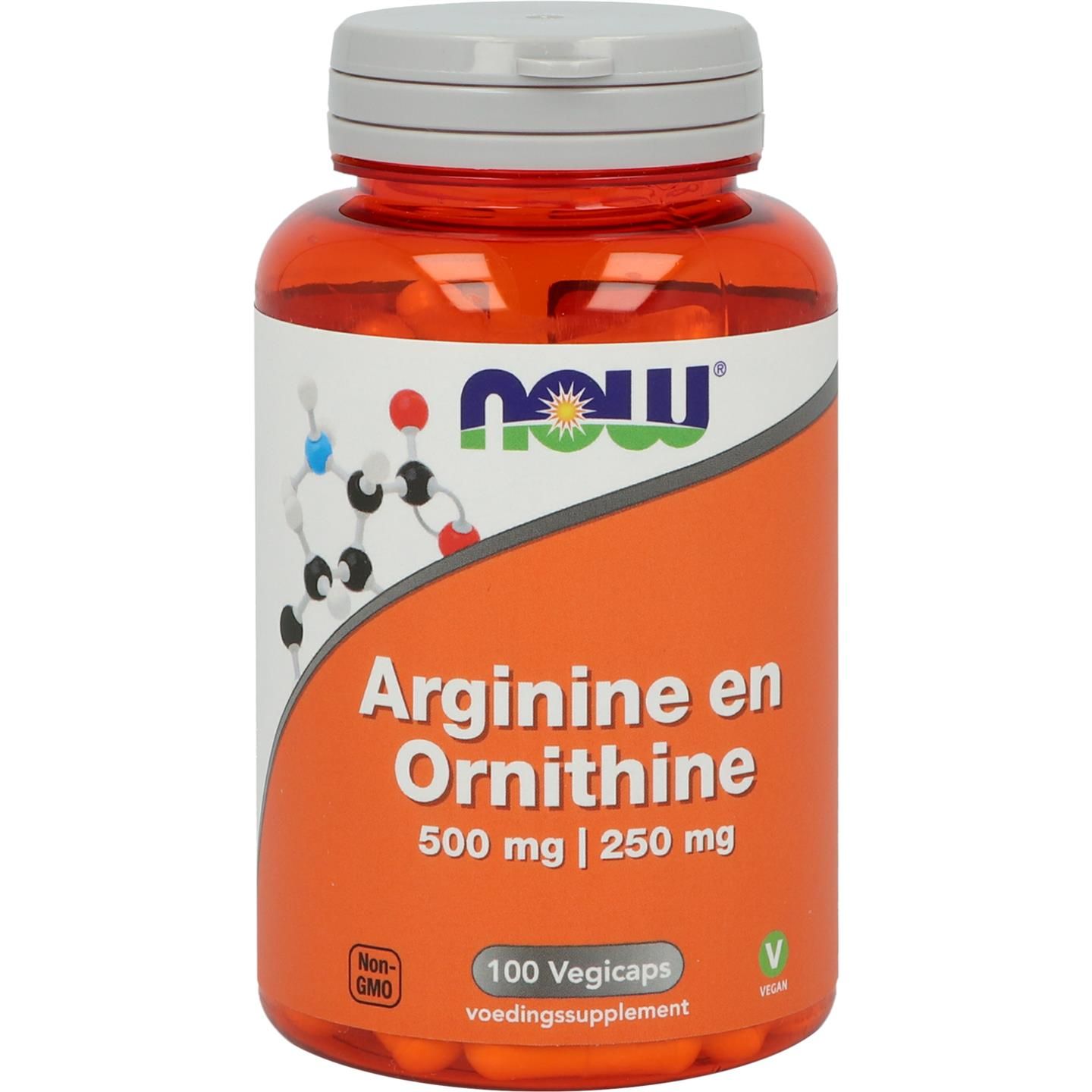 Now Arginine & Ornithine 500  250Mg