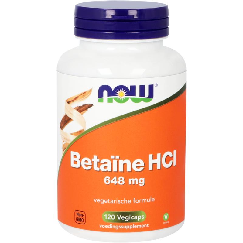 Now Betaine Hcl 648Mg