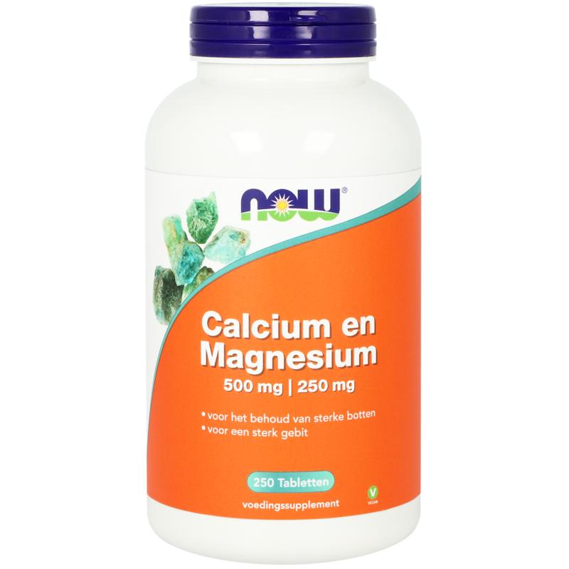 Now Calcium 500Mg Magnesium 250Mg