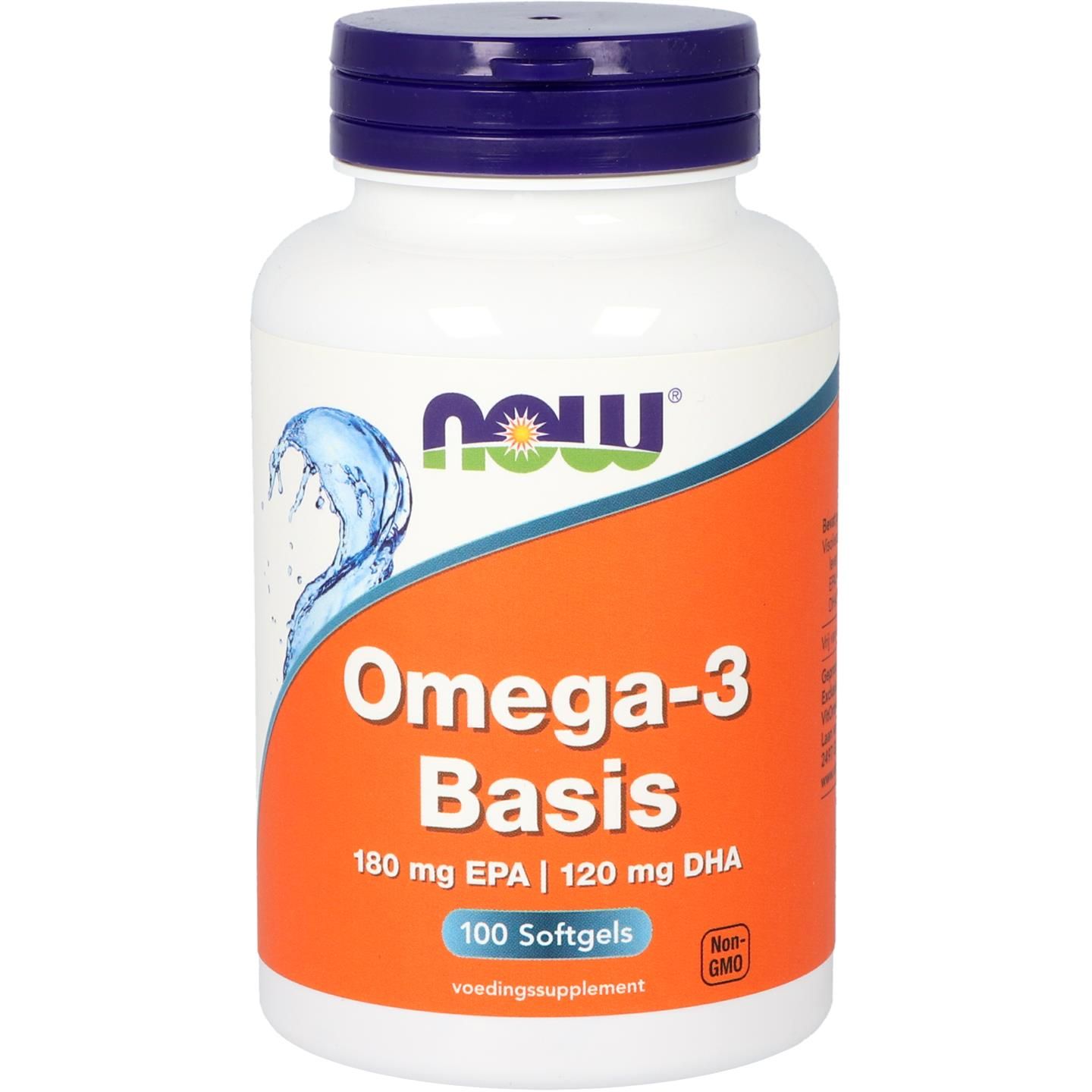 Now Omega-3 Basis Visolie 180Mg Epa 120Mg Dha