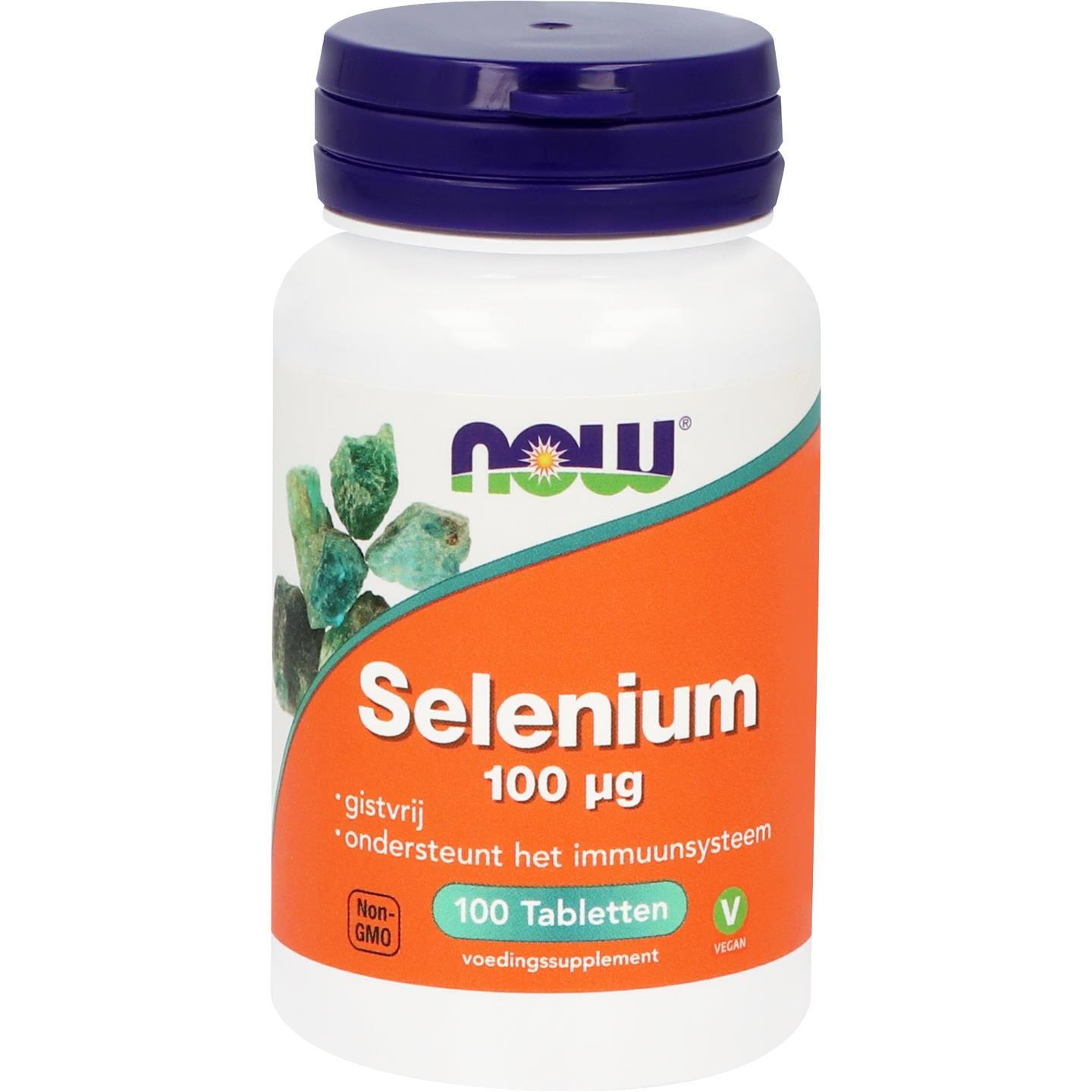 Now Selenium Gistvrij 100Mcg
