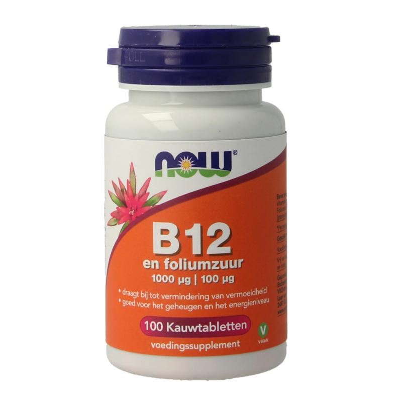 Now Vitamine B12 1000Mcg En Foliumzuur 100Mcg