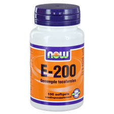 Now Vitamine E-200 Natuurlijke Gemengde Tocoferolen