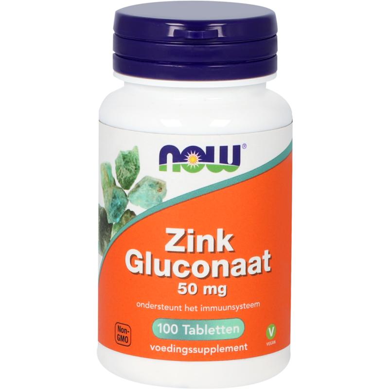 Now Zink Gluconaat 50Mg