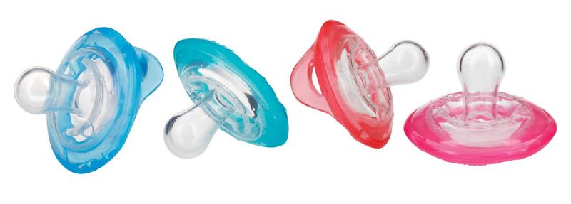 Nuby Natural Flex Cherry Fopspeen 6-36 Mnd Groenblauw