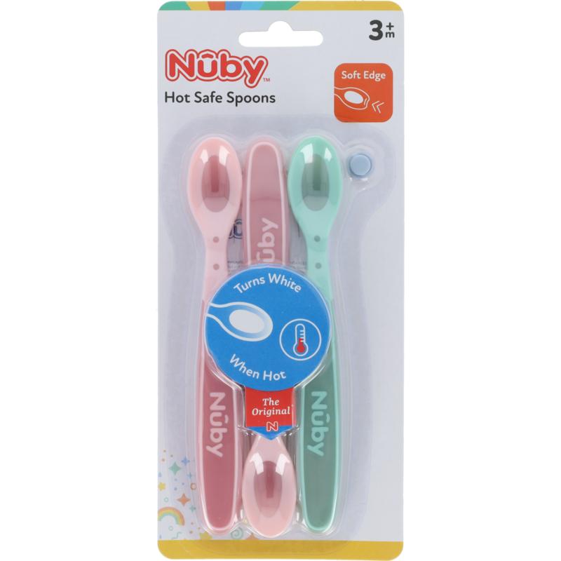 Nuby Warmtegevoelige Lepeltjes 3+ Maanden Assorti