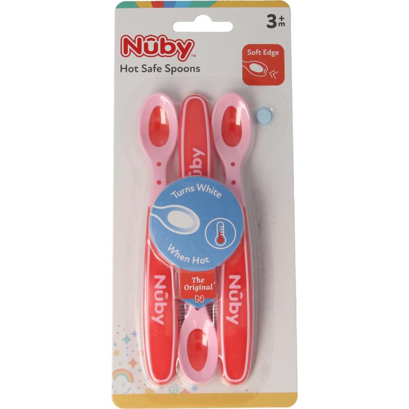 Nuby Warmtegevoelige Lepeltjes 3+ Maanden Assorti