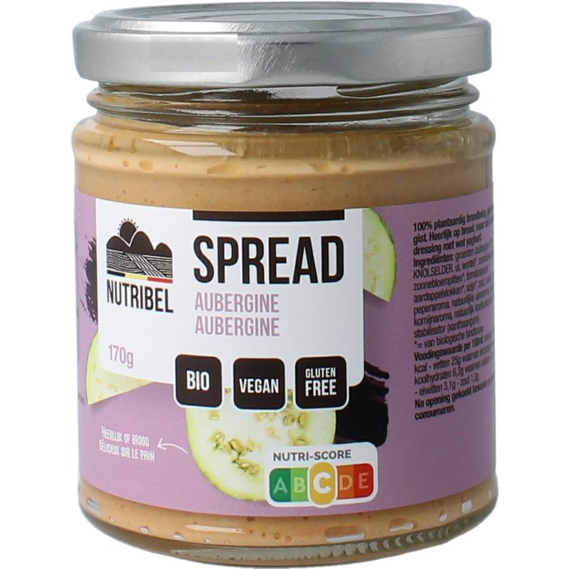 Nutribel Aubergine Spread Glutenvrij Bio