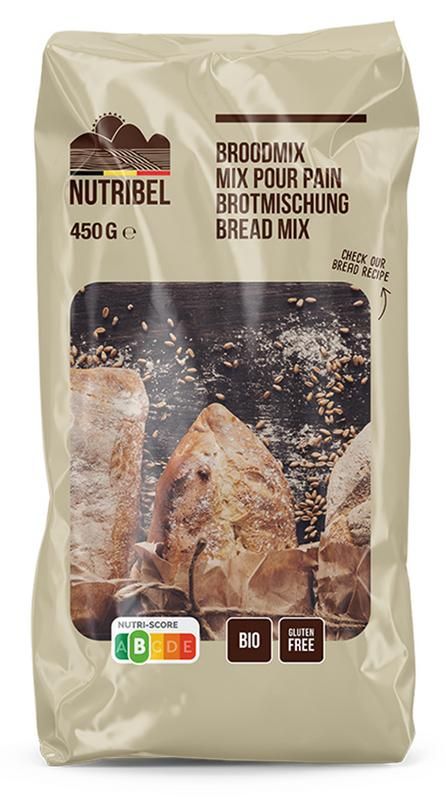 Nutribel Broodmix Vezelrijk Glutenvrij Bio