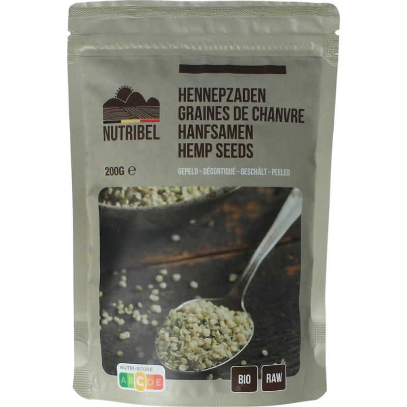 Nutribel Hennepzaad Gepeld Raw Bio