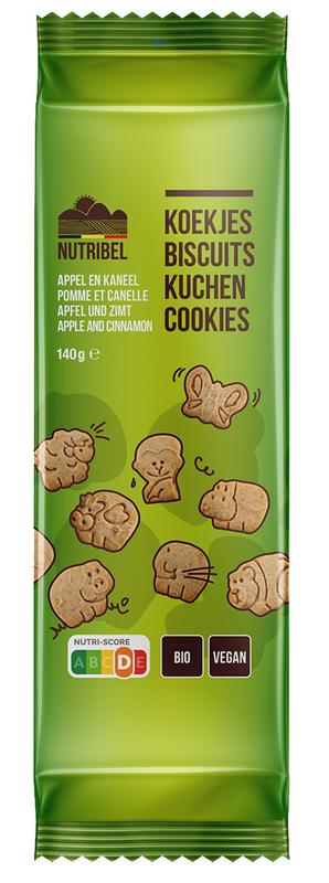 Nutribel Kinderkoekjes Appel Kaneel Bio