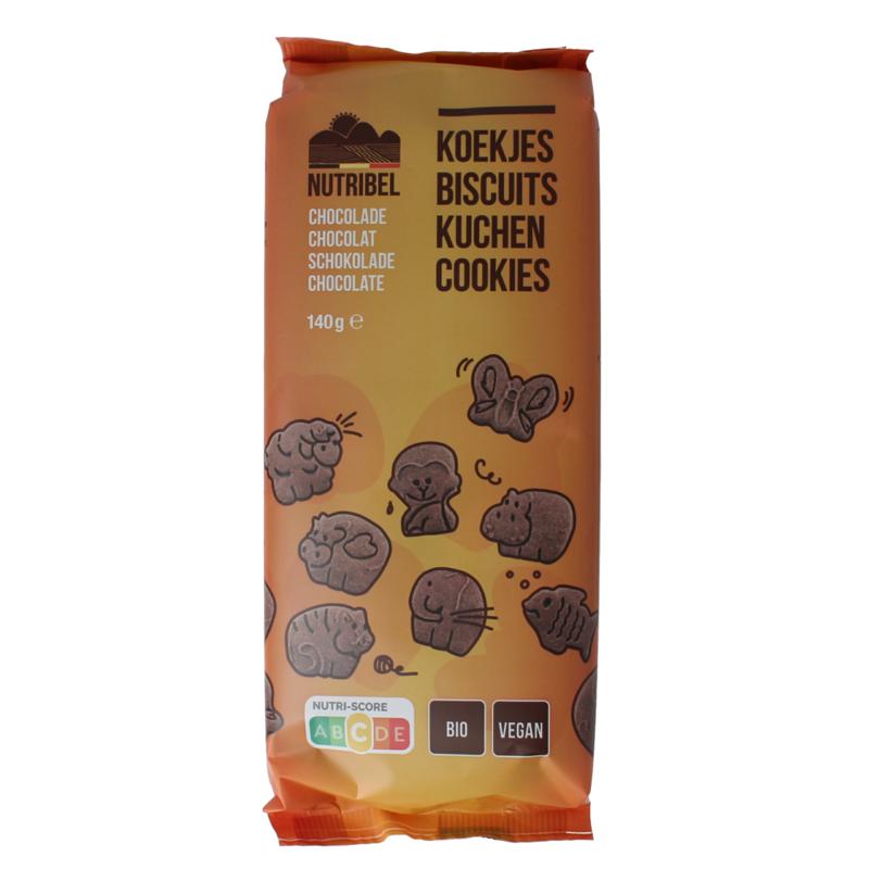 Nutribel Kinderkoekjes Chocolade Bio