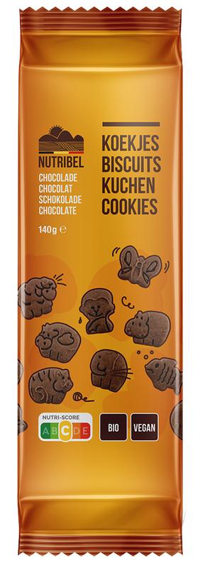 Nutribel Kinderkoekjes Chocolade Bio