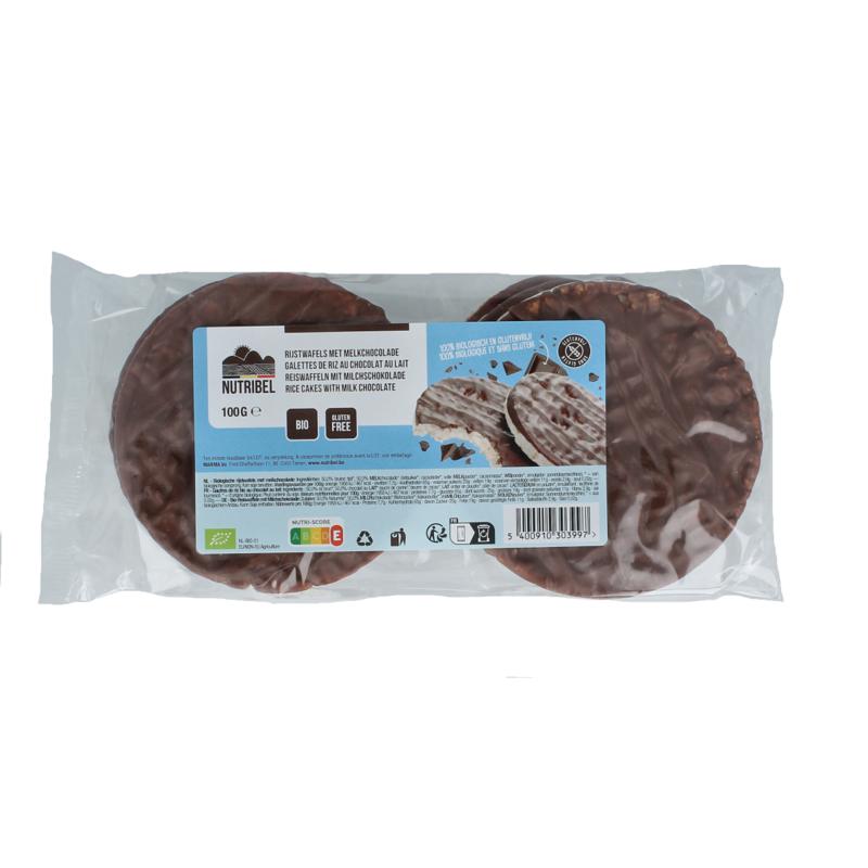 Nutribel Rijstwafels Melkchocolade Bio