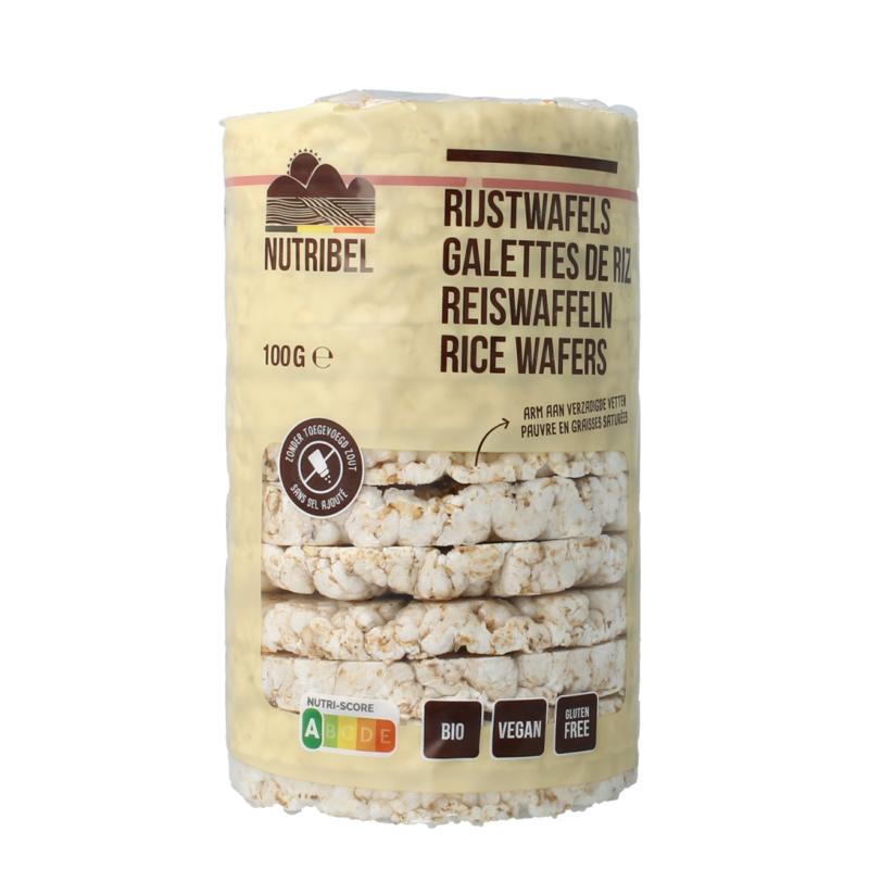 Nutribel Rijstwafels Zonder Zout Glutenvrij Bio