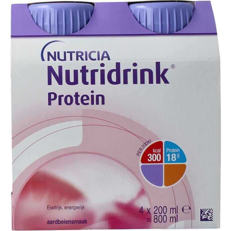 Nutridrink Protein Aardbei 200Ml
