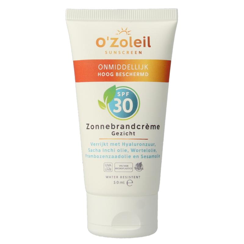 O'zoleil Zonnebrandcreme Gezicht Spf30