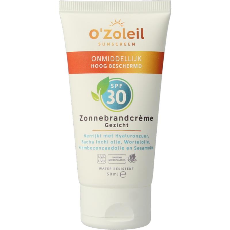 O'zoleil Zonnebrandcreme Gezicht Spf30