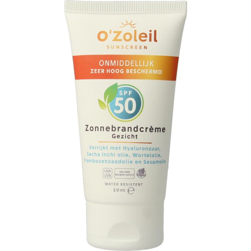 O'zoleil Zonnebrandcreme Gezicht Spf50