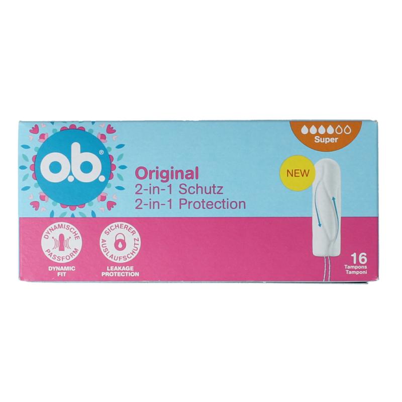 Ob Tampons Original Dynamic Fit Super