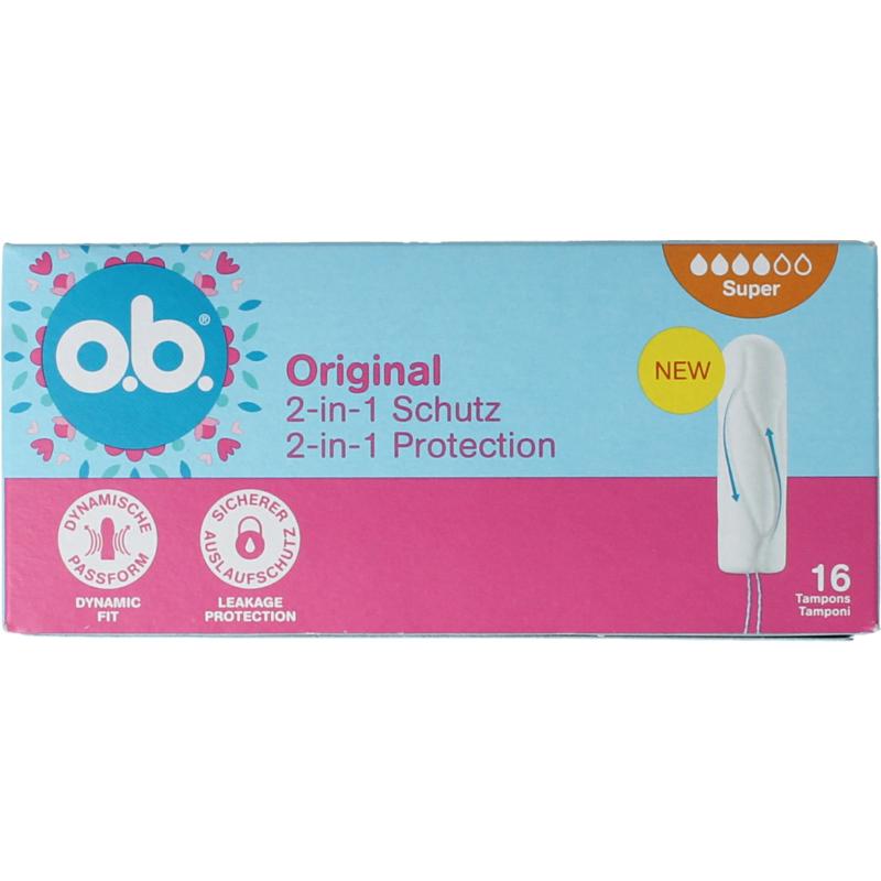 Ob Tampons Original Dynamic Fit Super