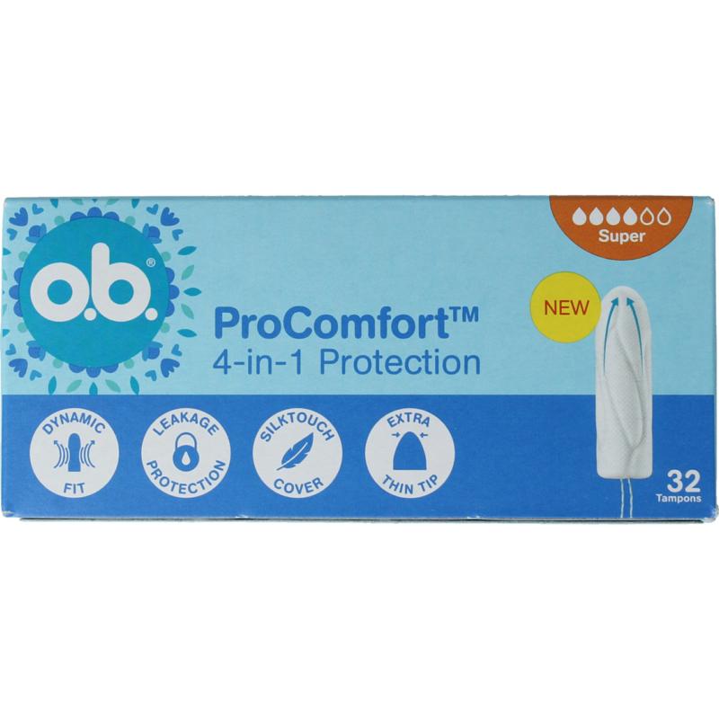 Ob Tampons Pro Comfort Advanced Super
