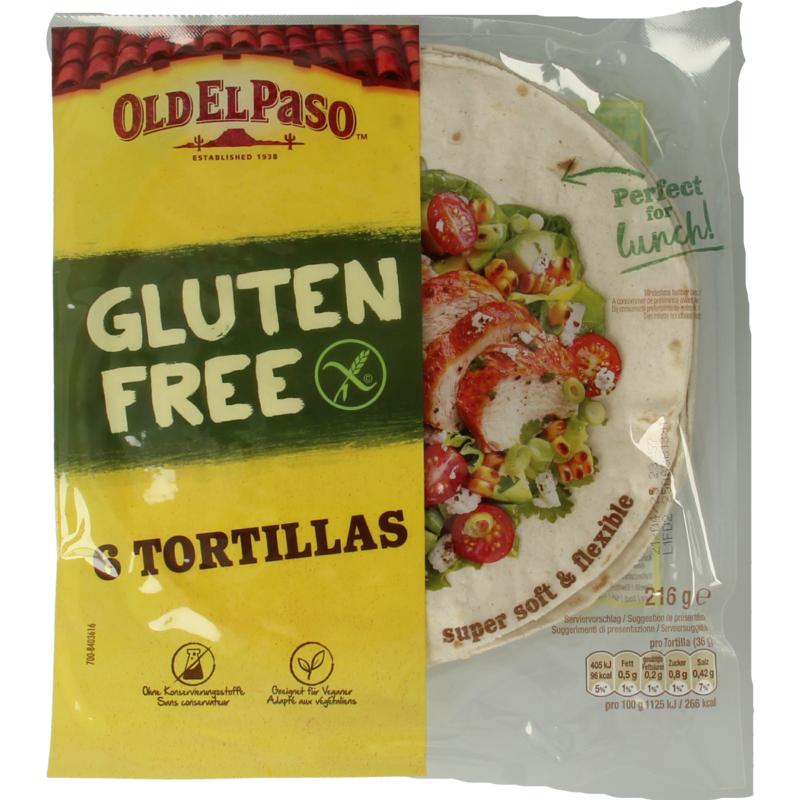 Old El Paso Tortillas Glutenvrij 6 Stuks