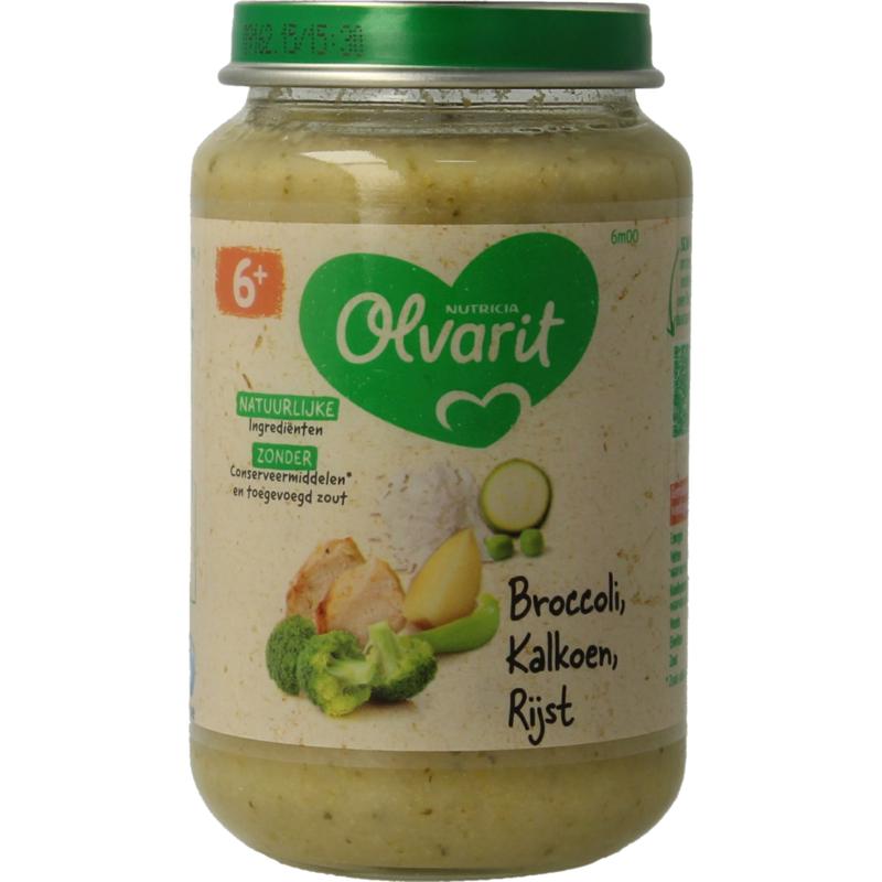 Olvarit Broccoli Kalkoen Rijst 6M00