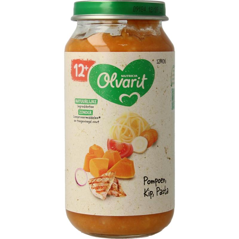 Olvarit Pompoen Kip Pasta 12M06