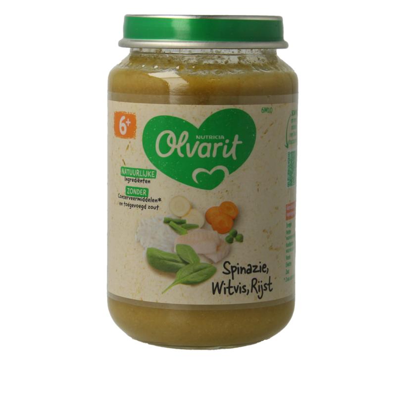 Olvarit Spinazie Witvis Rijst 6M10