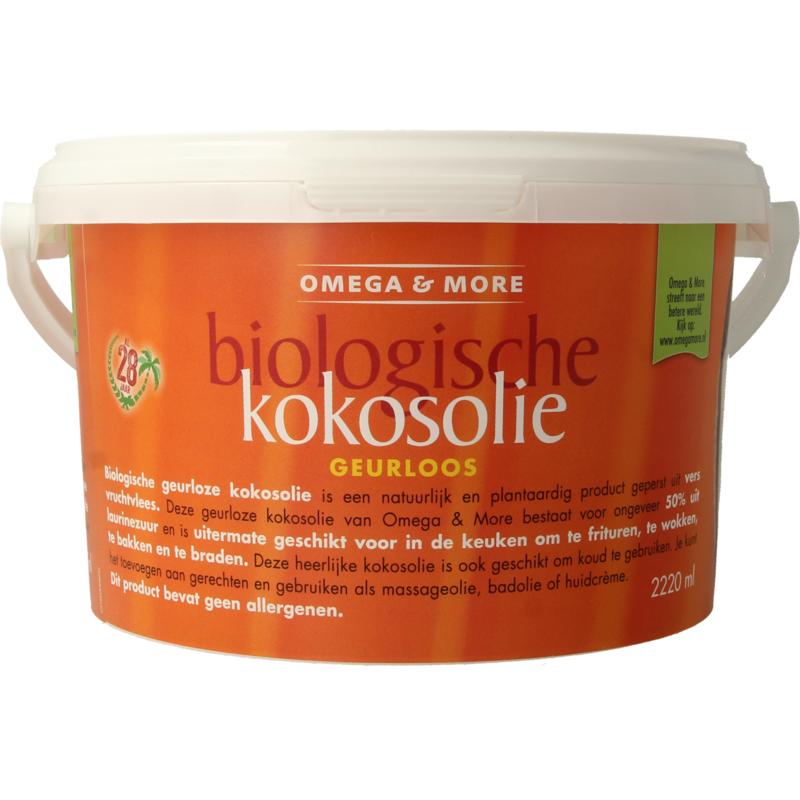 Omega&More Kokosolie Geurloos Bio 2 Kg