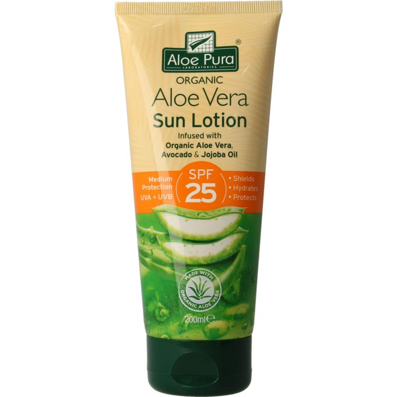 Optima Aloe Pura Organic Aloe Vera Zonnelotion Spf25