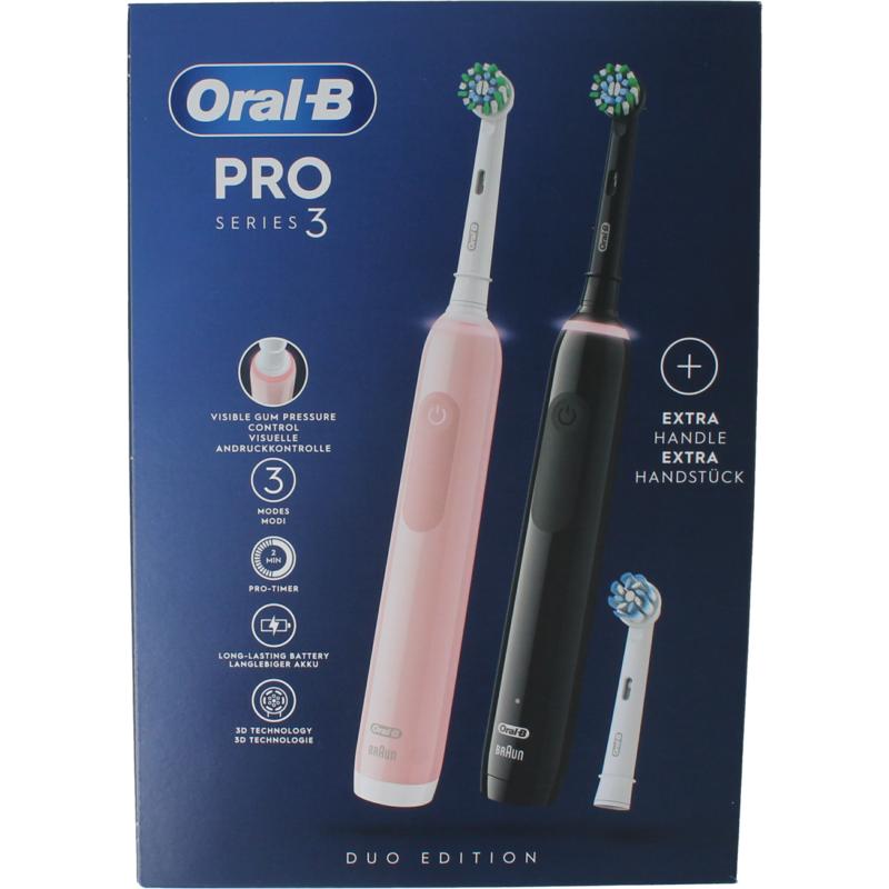 Oral B Elektrische Tandenborstel Pro 3 3900 Black Pink
