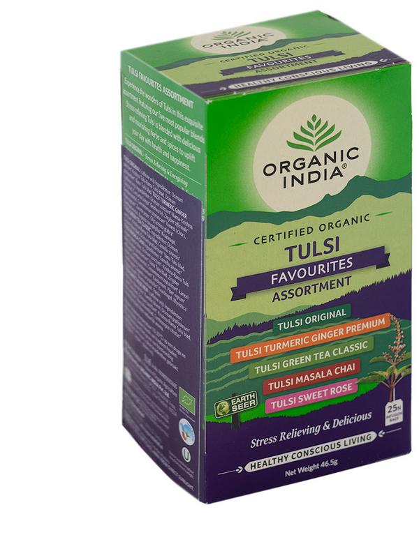 Organic India Tulsi Favourites Assortiment Thee Bio