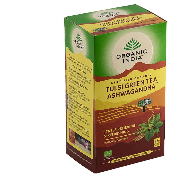 Organic India Tulsi Green Ashwagandha Bio Thee