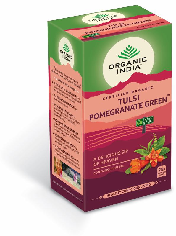 Organic India Tulsi Pomegranate Green Thee Bio