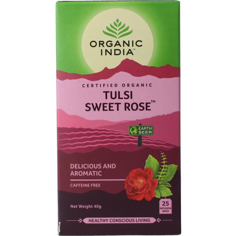 Organic India Tulsi Sweet Rose Thee Bio