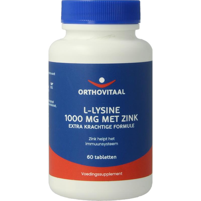 Orthovitaal L-Lysine 1000Mg Met Zink