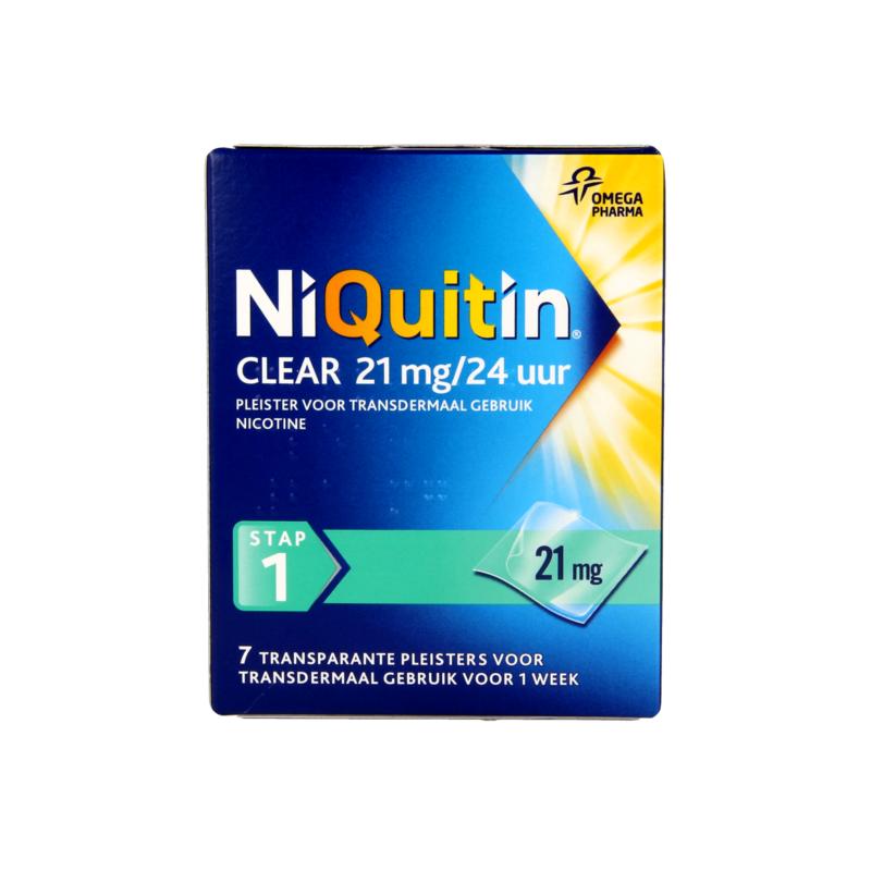 Niquitin Stap Clear 21Mg24 Uur